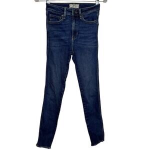 We The Free People Raw Hem High Rise Skinny Jeans Jeggings Women's Size 25